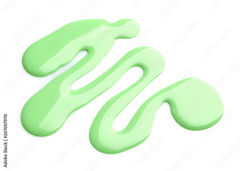 Spilled color nail polish on white background Spilled color nail polish on white background