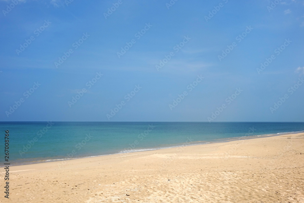 Seascape : beautiful sea landscape of Bang Lud beach, Khao Lak, Phang Nga Thailand.