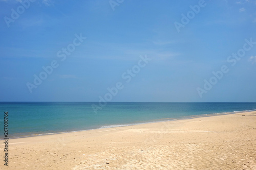 Seascape : beautiful sea landscape of Bang Lud beach, Khao Lak, Phang Nga Thailand.