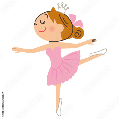 バレエを踊る子供