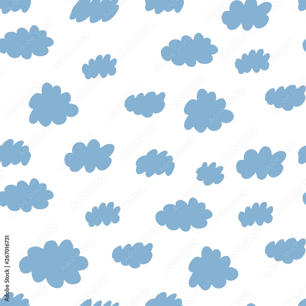  louds seamless pattern. design baby vector illustration