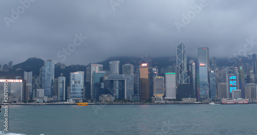 Hong Kong city landmark © leungchopan