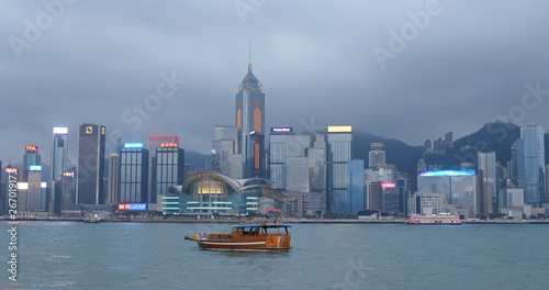 Hong Kong city landmark © leungchopan