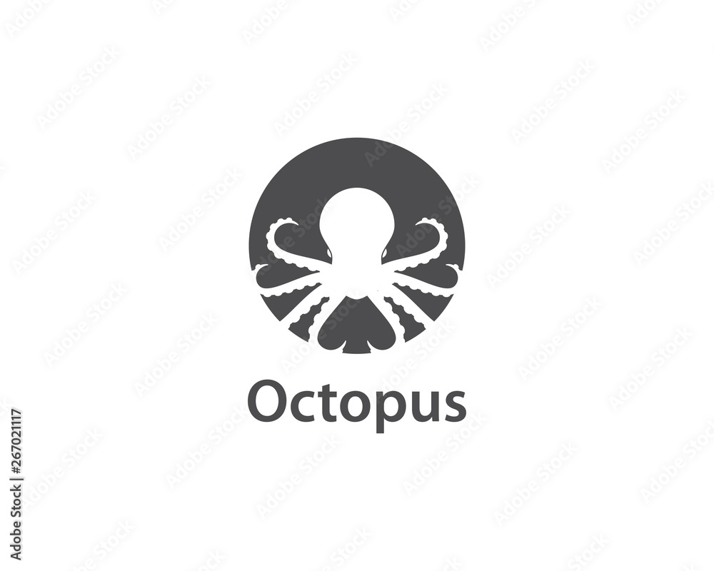 Octopus logo ilustration vector Octopus logo ilustration vector