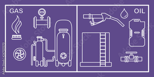 Oil, gas industry equipment. Extraction, storage