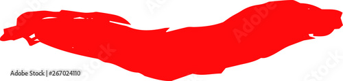 Free Download Red Winding line drawn with a brush - GFXLoad