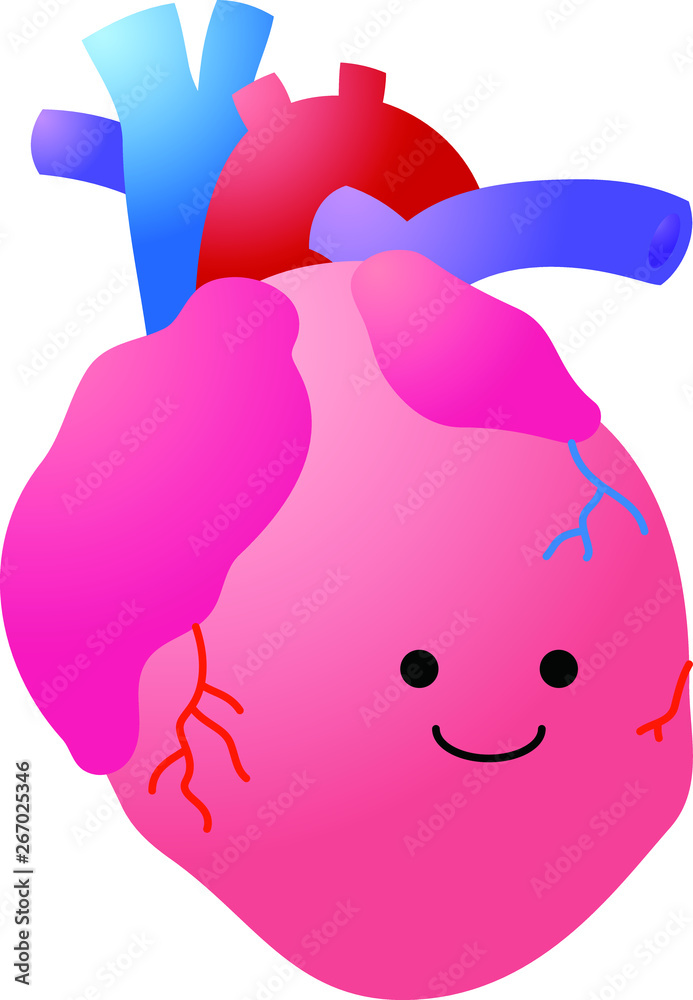 Illustration of a Gradation cute heart Illustration of a Gradation cute heart