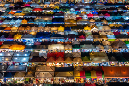 Ratchada Train Night Market in Bangkok, Thailand © R.M. Nunes
