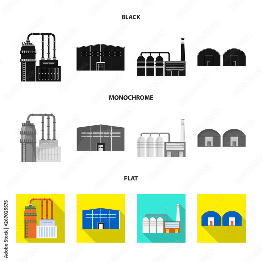 Vector design of production and structure icon. Set of production and technology vector icon for stock.