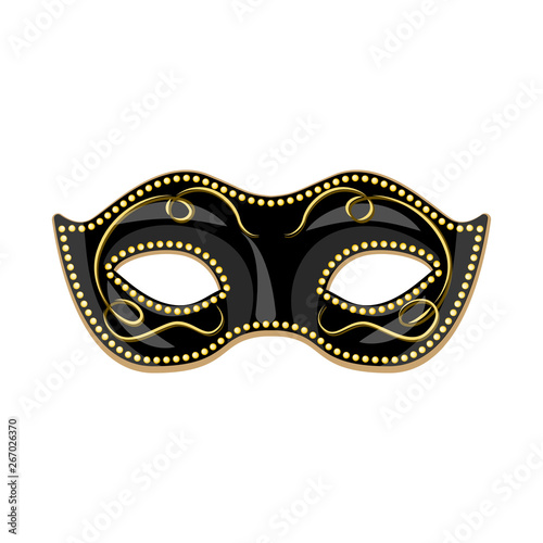 Isolated object of carnival and theatrical symbol. Collection of carnival and mystery stock symbol for web. © Svitlana