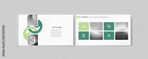 Set of brochures infographics for marketing the promotion goods and services on market