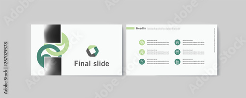 Set of brochures infographics for marketing the promotion goods and services on market