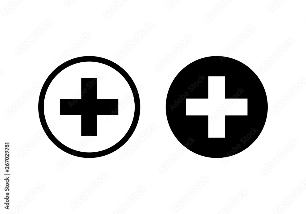Plus Icon vector. Add icon. Addition sign. Medical Plus icon Plus Icon vector. Add icon. Addition sign. Medical Plus icon