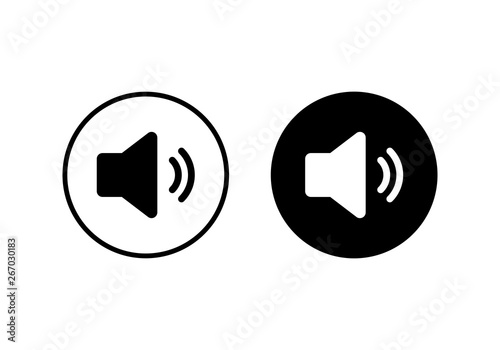 Free Download Speaker icon vector. Volume icon. Loudspeaker icon vector. volume button - GFXLoad