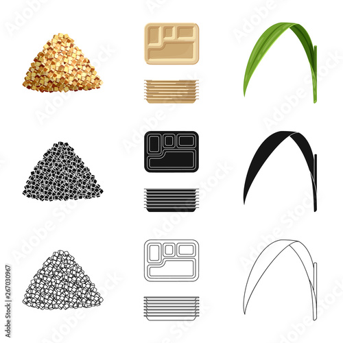 Isolated object of farm and agriculture  logo. Collection of farm and technology stock symbol for web.