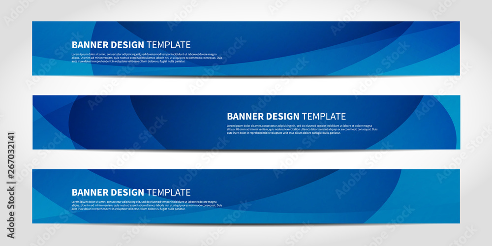 Vector banners with abstract geometric blue background Vector banners with abstract geometric blue background