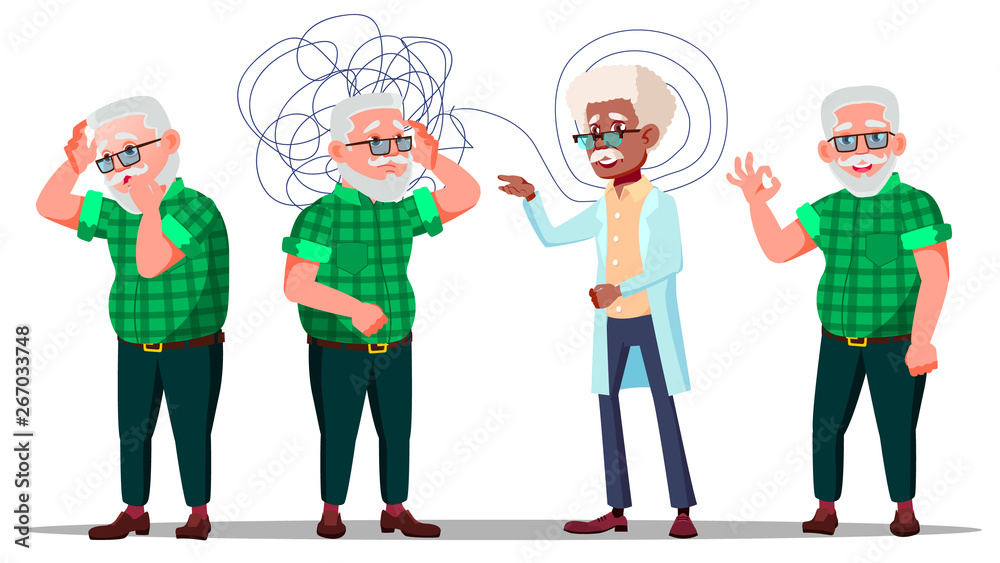Therapist Conduct Psychotherapy Counseling Vector. Old Man Patient With  Depression On Reception Be Therapist. Treatment Of Stress, Addictions And  Mental Problems. Flat Cartoon Illustration Stock Vector | Adobe Stock