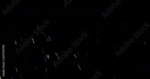 Dust Particles With Fast And Slow Motion