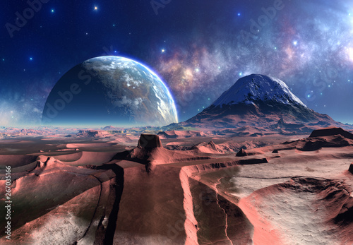 3D Rendered Fantasy Alien L...