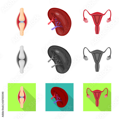 Vector illustration of biology and scientific sign. Collection of biology and laboratory vector icon for stock.