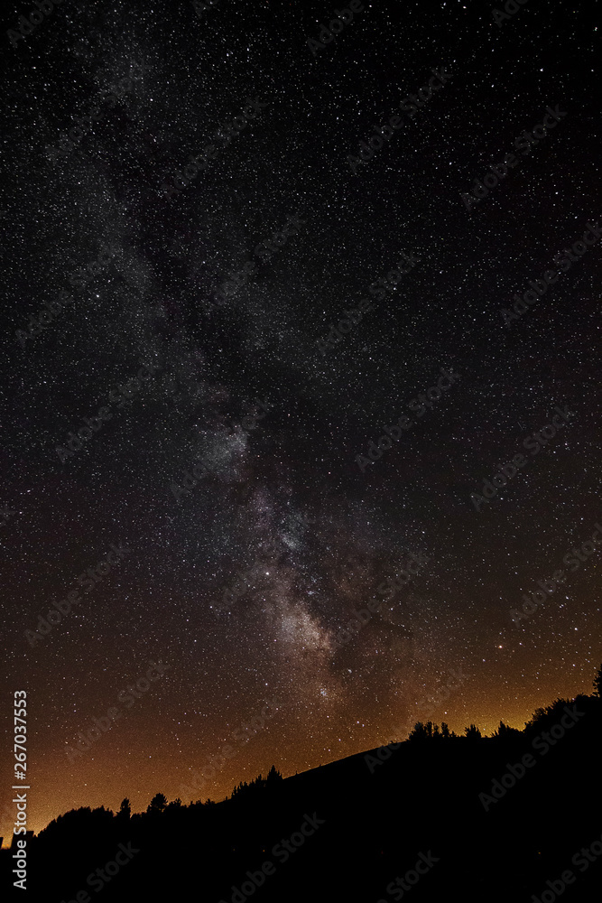 Stars and Milky Way with in a beautiful night sky