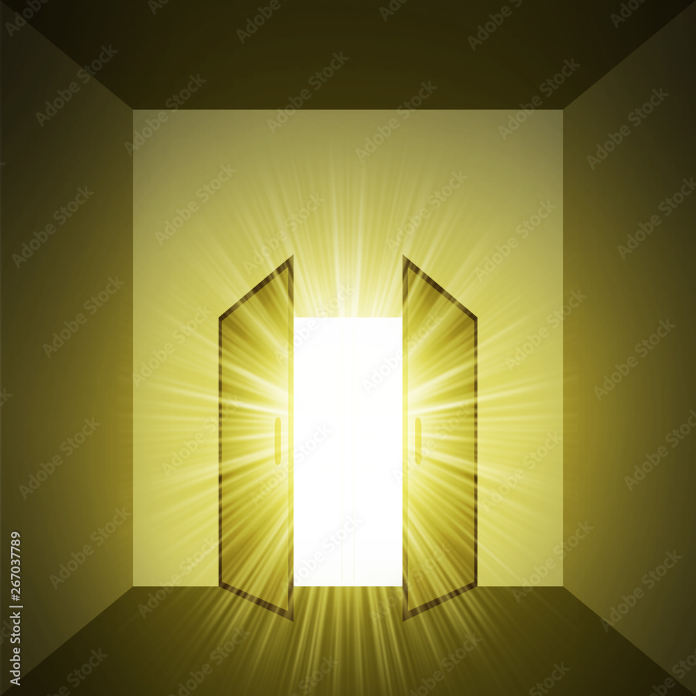 扉の外の光 Stock イラスト Adobe Stock