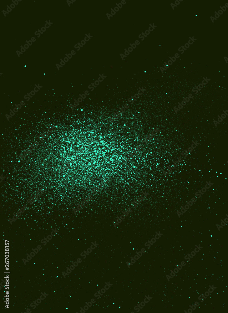 Obraz premium graffiti sprayed galaxy background in mixed green