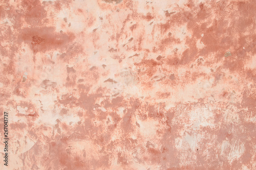 Pink wall of plaster.