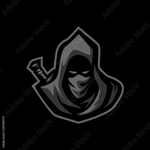 ASSASSIN E SPORTS LOGO FOR GAMING MASCOT OR TWITCH