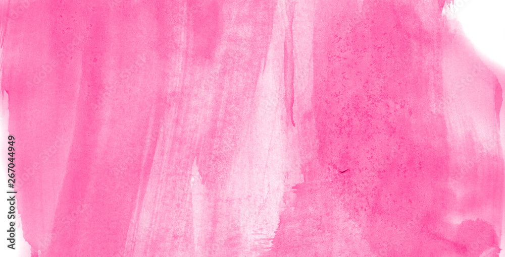 Abstract watercolor background hand-drawn on paper. Volumetric smoke elements. Pink color. For design, web, card, text, decoration, surfaces. Abstract watercolor background hand-drawn on paper. Volumetric smoke elements. Pink color. For design, web, card, text, decoration, surfaces.
