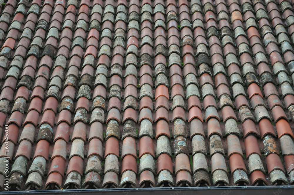 red roof tiles
