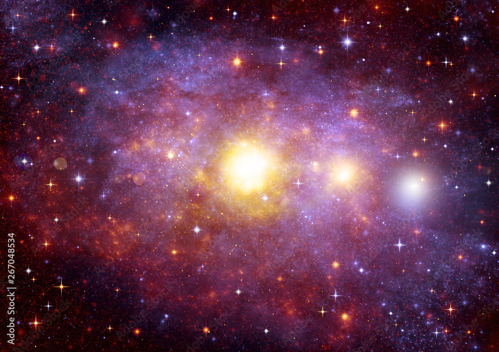 Fototapeta premium galaxy in a free space