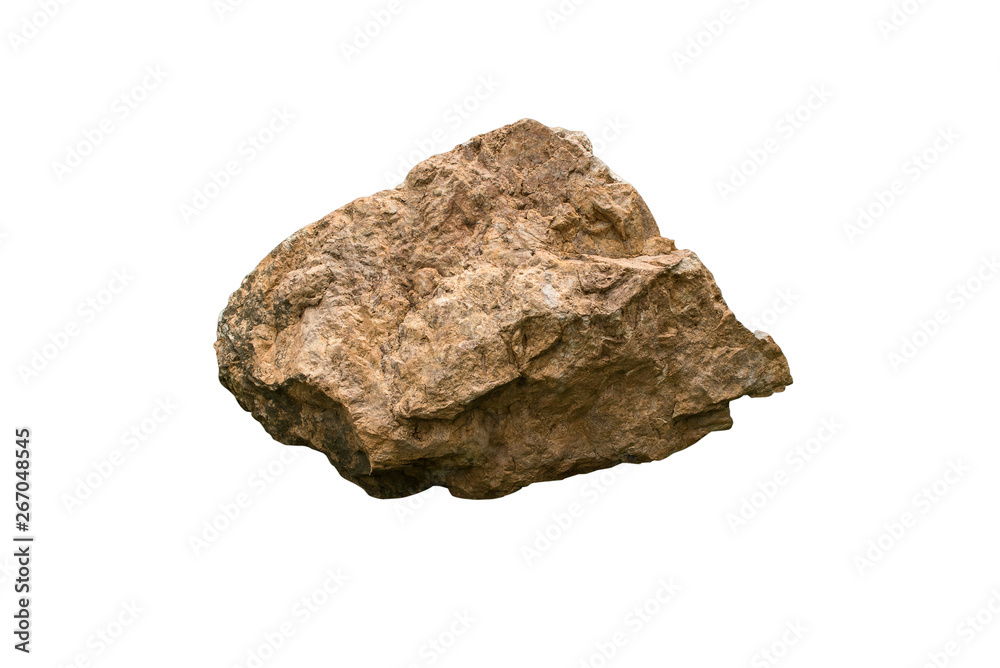 Fototapeta premium stones isolated on white background.Big granite rock stone.rock stone isolated on white background