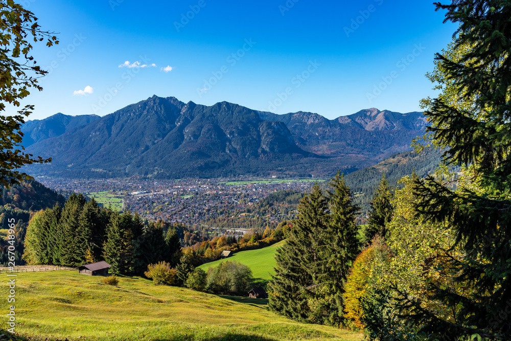 landscape near Garmisch Partenkirchen in Bavaria, Germany