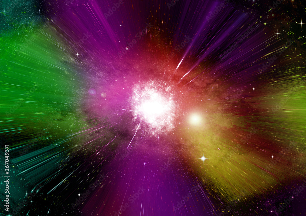 Naklejka premium galaxy in a free space