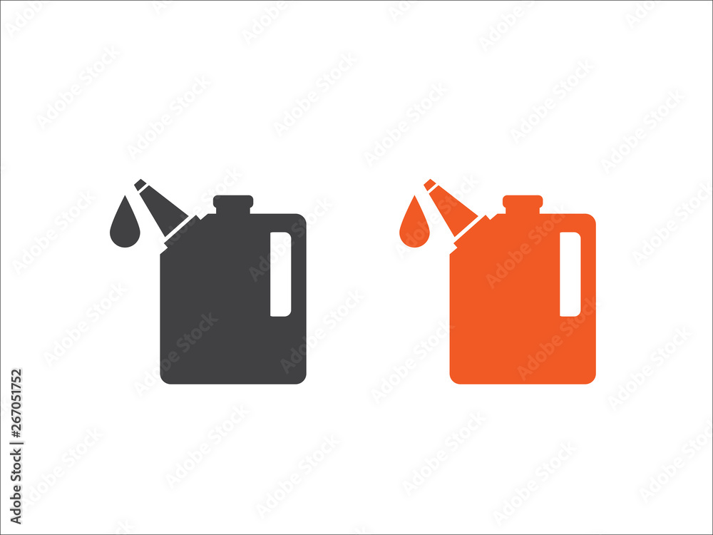 Oil icon vector , Oil Gallon icon isolated on white background. Oil icon vector , Oil Gallon icon isolated on white background.