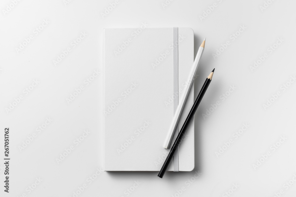 white notebook isolated on white background white notebook isolated on white background