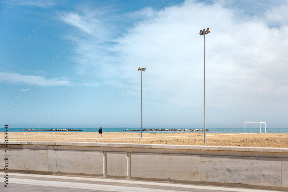 Empty beach in Pescara
