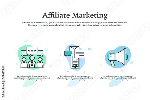 Affiliate Marketing Icon Concept