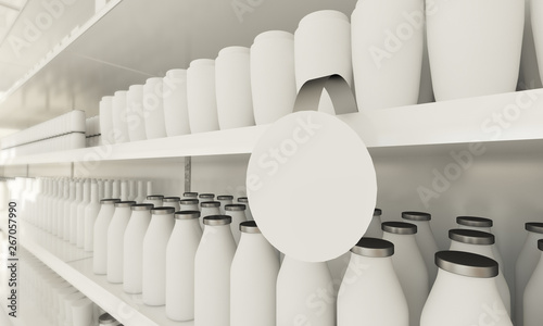 stopper mockup on supermarket photo