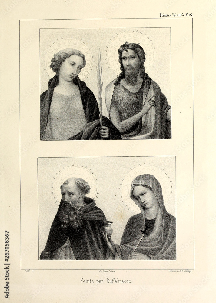 Fototapeta premium Christian illustration. Old image