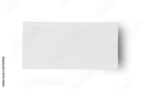 white plate isolated on white background