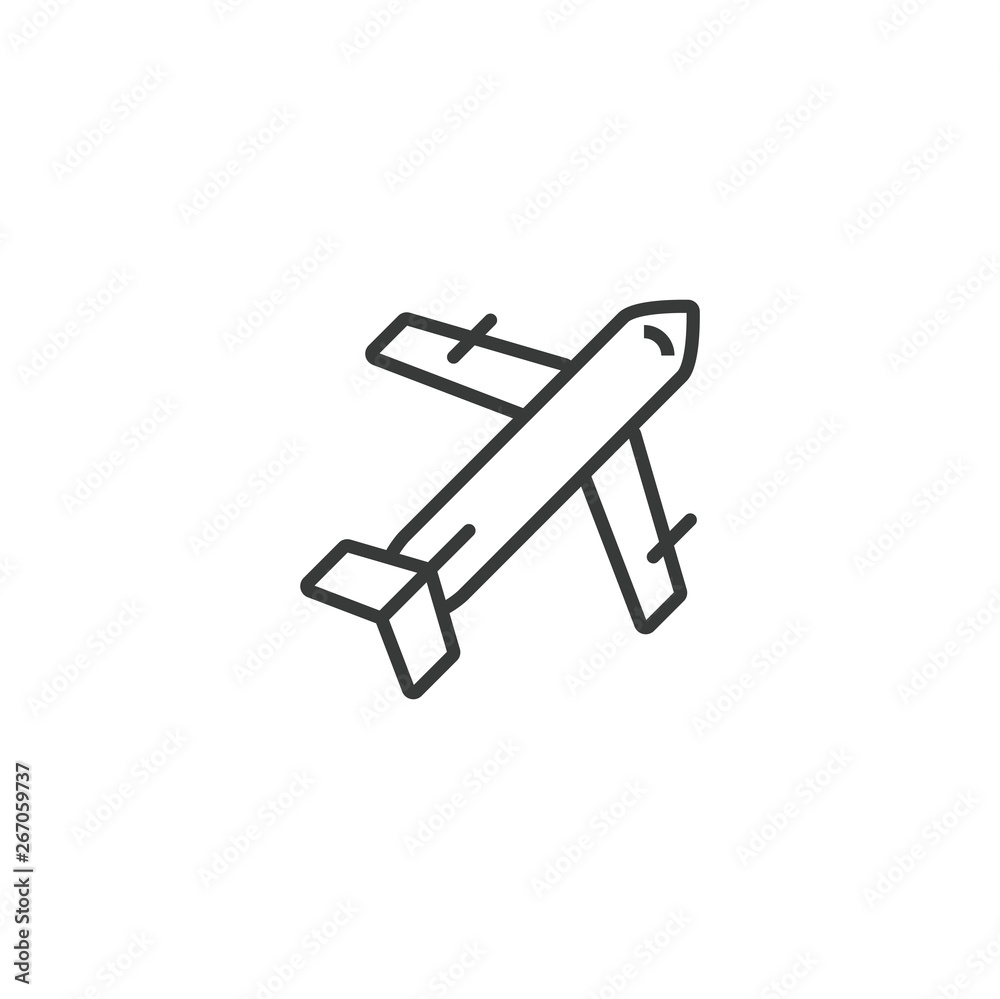 Plane Vector Icon, Pixel perfect Eps10. Isolated on white background Plane Vector Icon, Pixel perfect Eps10. Isolated on white background