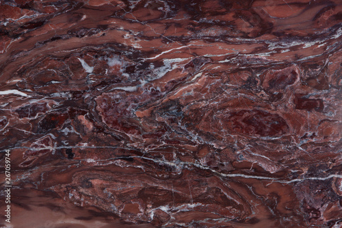 Natural stone marble is red with white streaks, called quartzite Seqoia