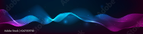 Music abstract background. Equalizer for music, showing sound waves with musical waves, the concept of a music equalizer vector.
