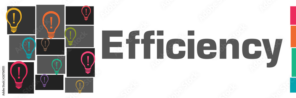 Efficiency Dark Colorful Bulbs Grid Left Efficiency Dark Colorful Bulbs Grid Left
