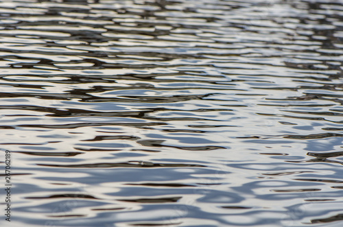 Texture of small waves on the lake