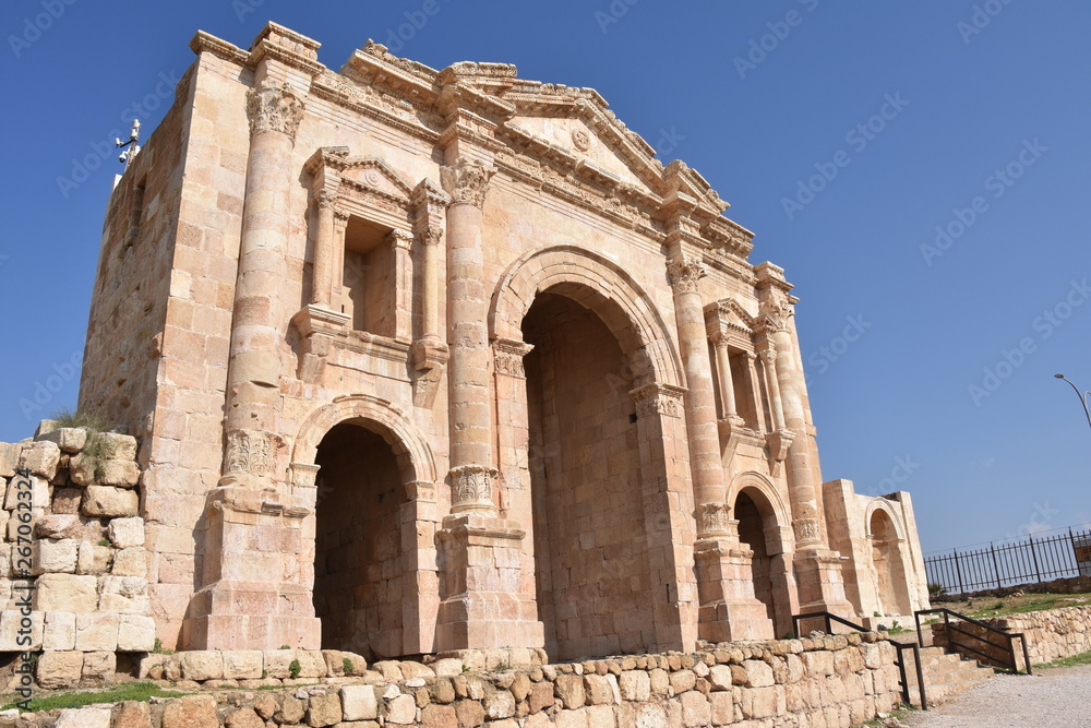 Hadrian's Arch 2, South Entrance to Jerash, Jordan