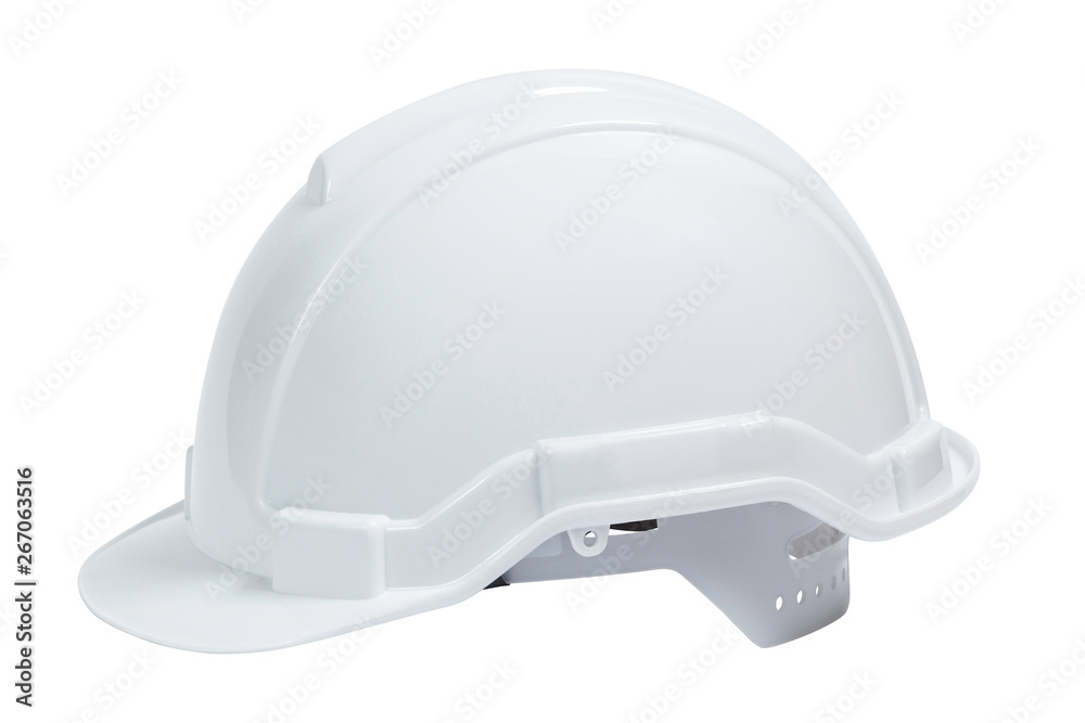 Plastic safety helmet isolated, With clipping path Plastic safety helmet isolated, With clipping path