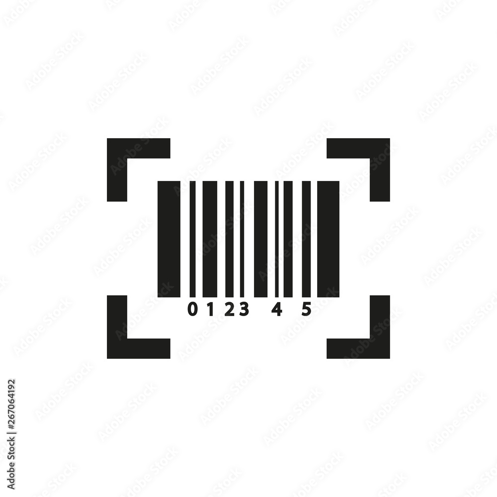 Barcode icon. Simple vector illustration